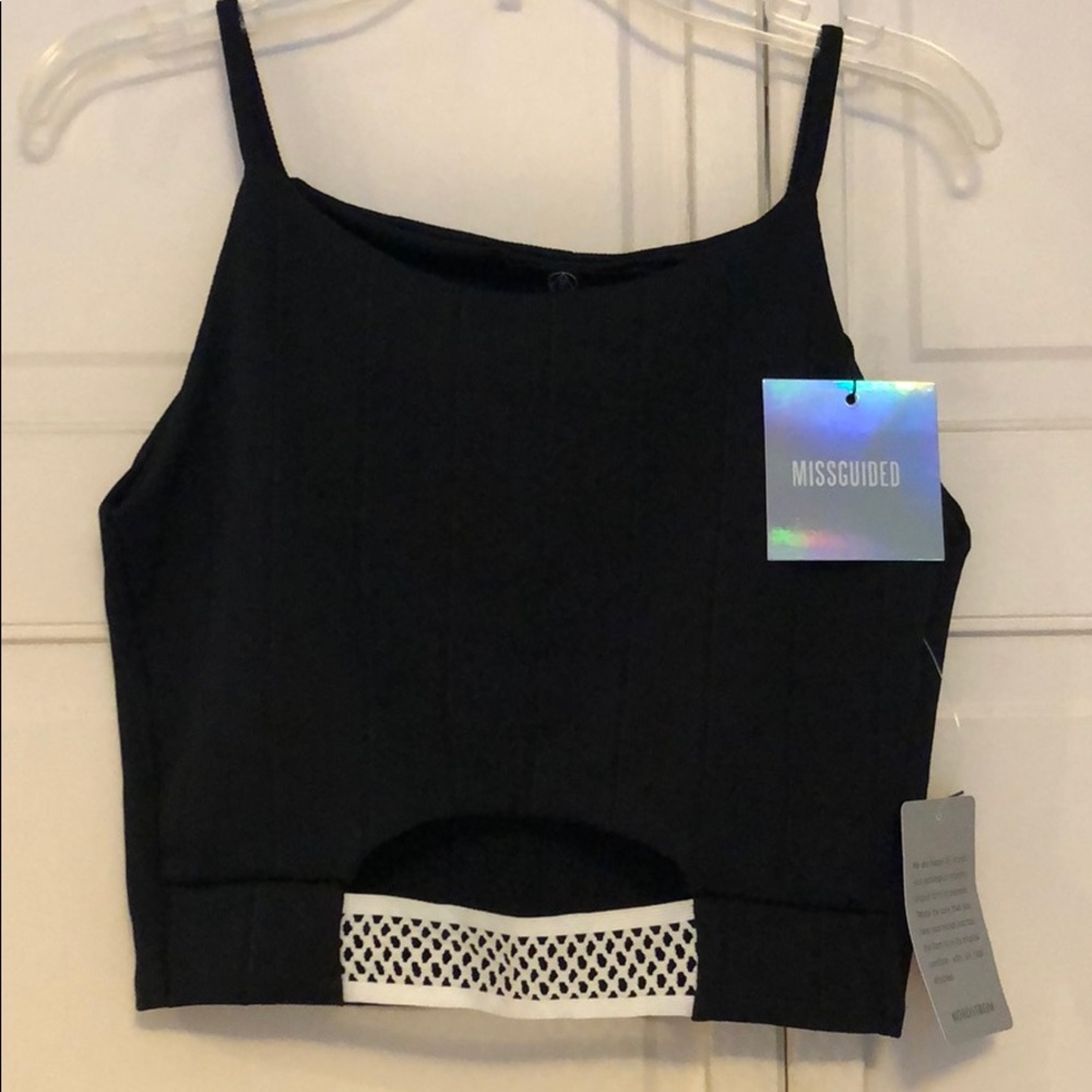 Missguided Black Crop Top Size US 4